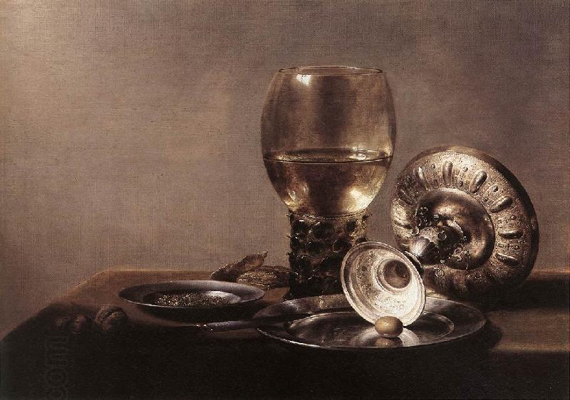 CLAESZ, Pieter Still-life with Wine Glass and Silver Bowl dsf China oil painting art